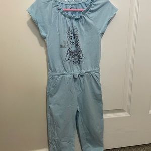 Girls, 4T light blue Disney Frozen pant jumper